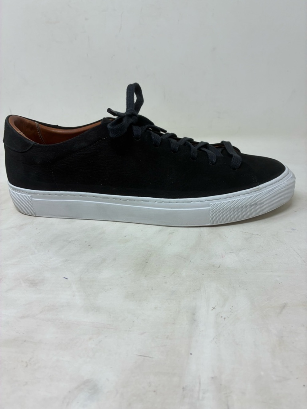 Beckett Simonon Black Suede Low-Top Sneakers - Casual Lace-Up - Picture 2 of 9
